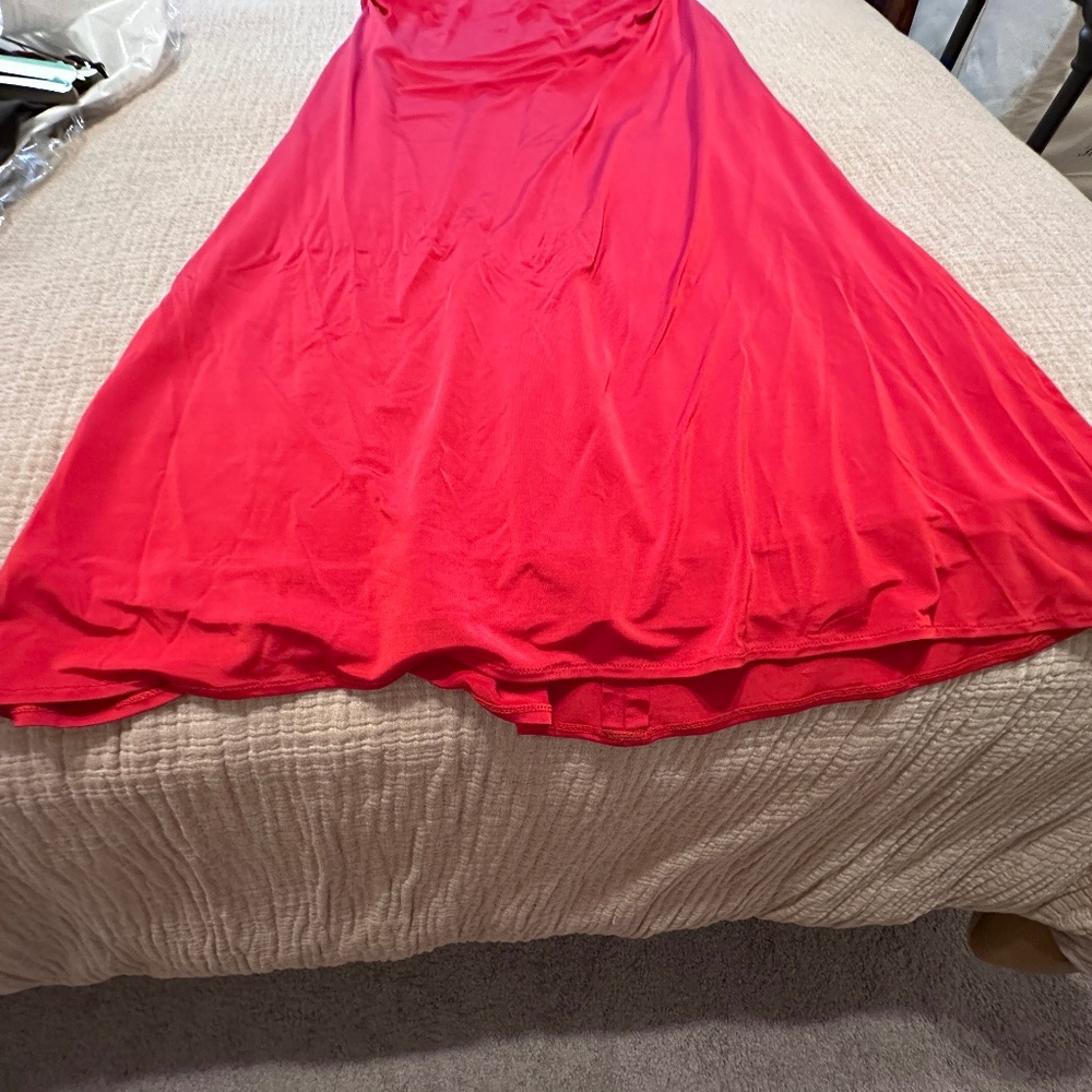 NiteLine Red Ruched Evening/Prom Dress - Picture 5 of 9